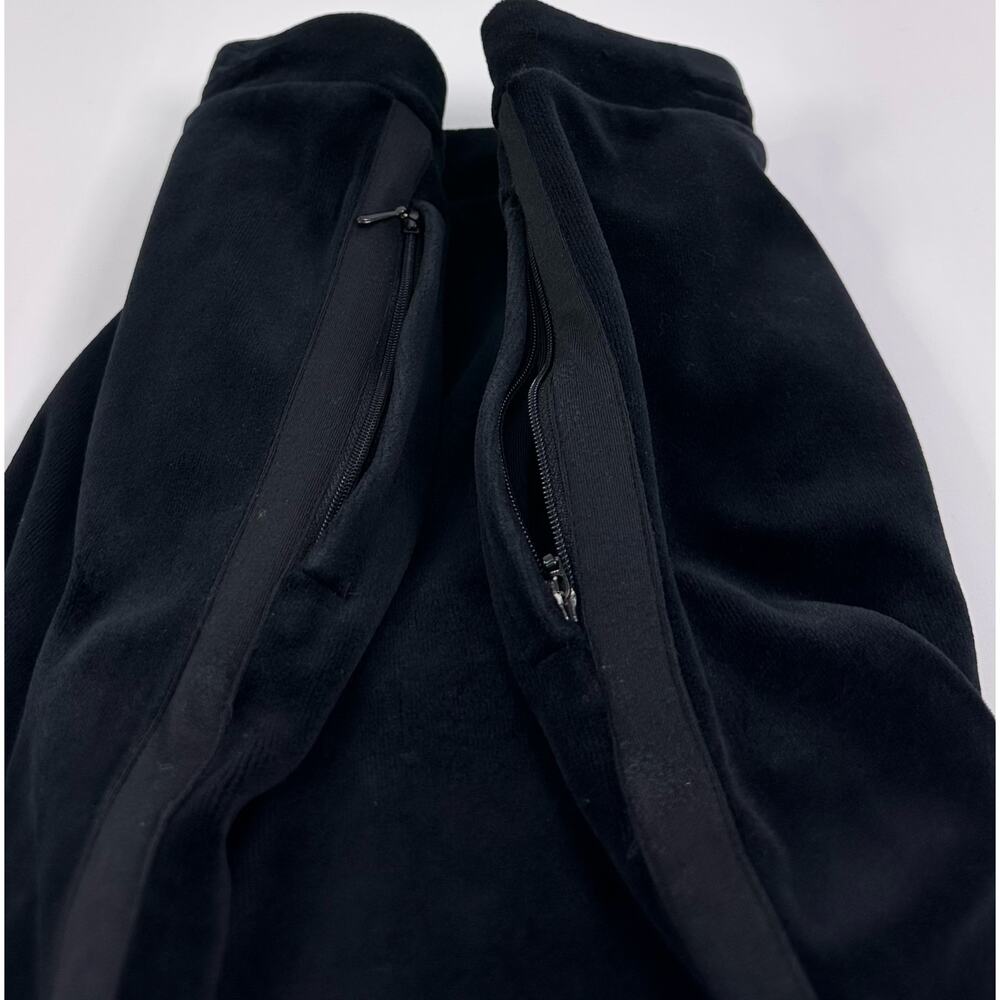 Lauren Active Ralph Lauren Black Velvet Active Track Pants Size Medium - Picture 4 of 11